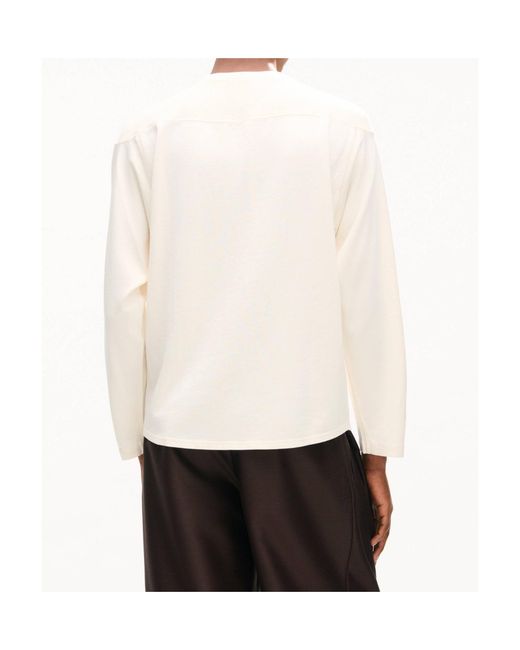 KENZO White Varsity' Long Sleeves T-Shirt for men