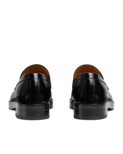 Gucci Black Loafer With Horsebit, Leather for men
