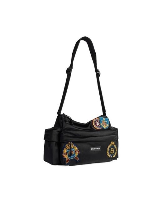 Balenciaga Black Explorer Multipocket Weekender Small for men