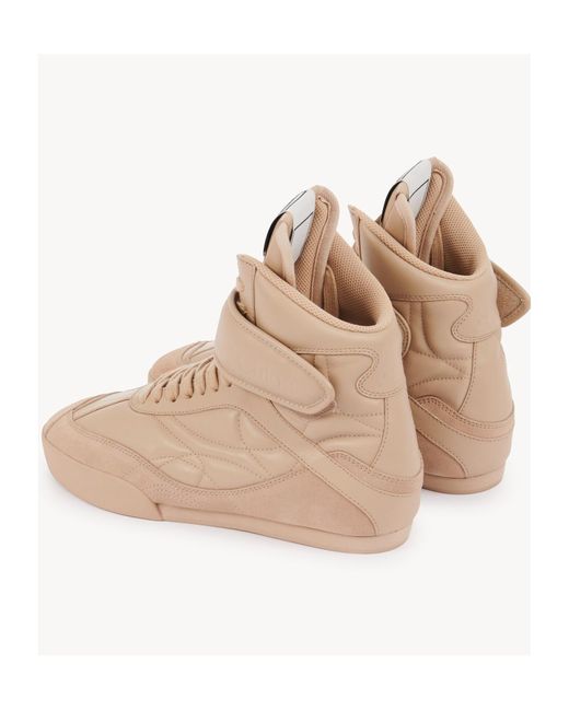 Chloé Natural Kick High-Top Sneaker