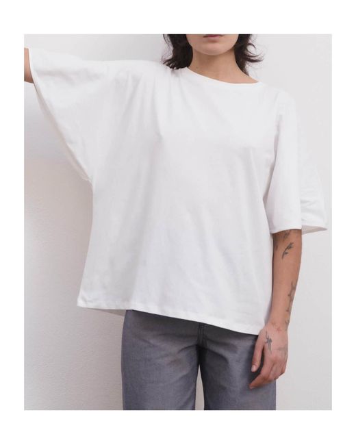 Baserange White Crew Neck T-Shirt