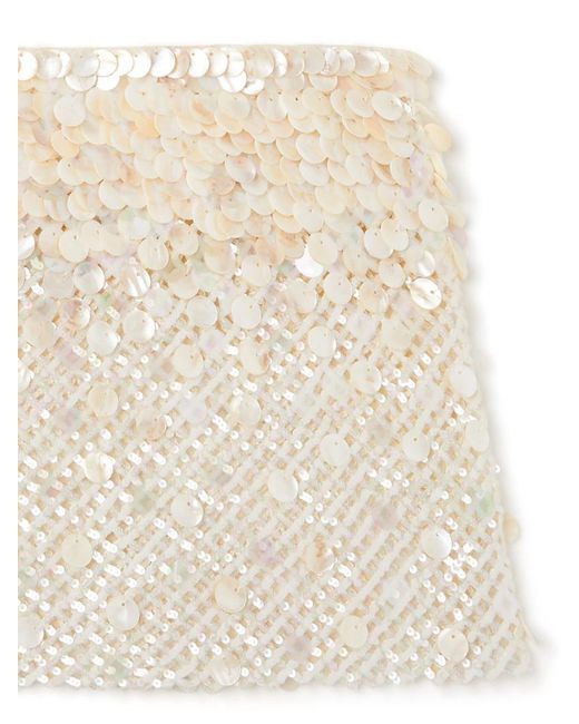 Alanui Natural Light Between Palms Mini Skirt