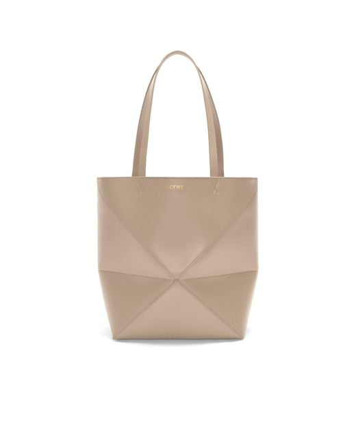 Loewe Natural Puzzle Fold Medium Top Handle Bag
