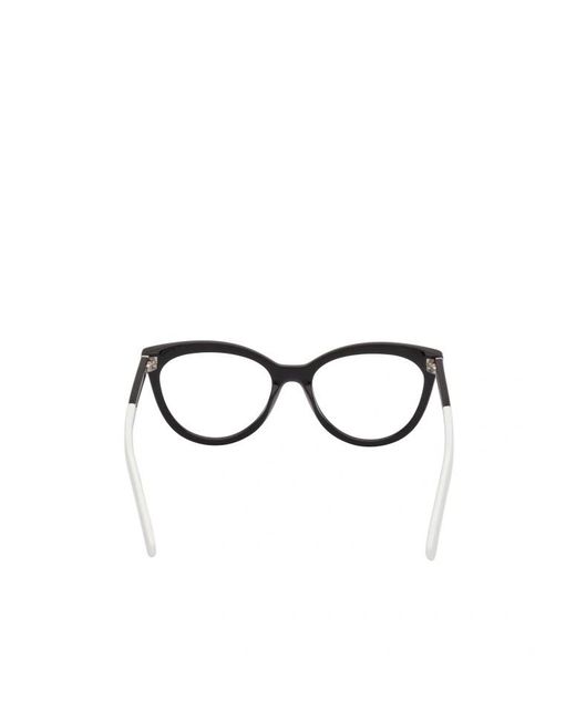 Moncler White Ml5208 Cat-Eye Glasses