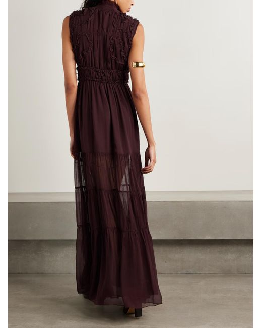 Ulla Johnson Purple Verona Pleated Dress