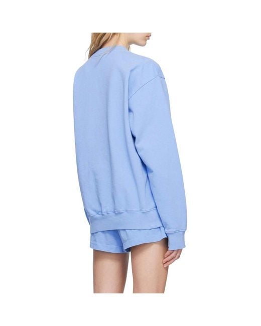Sporty & Rich Blue Long-Sleeved Sweater for men