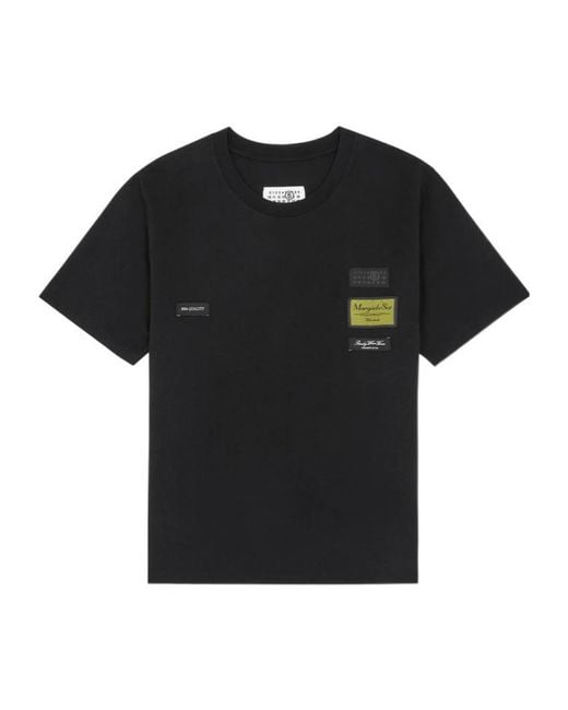 MM6 by Maison Margiela Black Label Patch T-Shirt for men