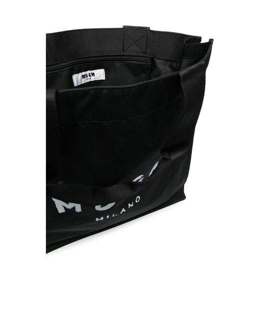 MSGM Black Logo Handbag