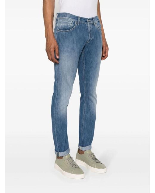 Dondup Blue Relaxed Fit Jeans for men