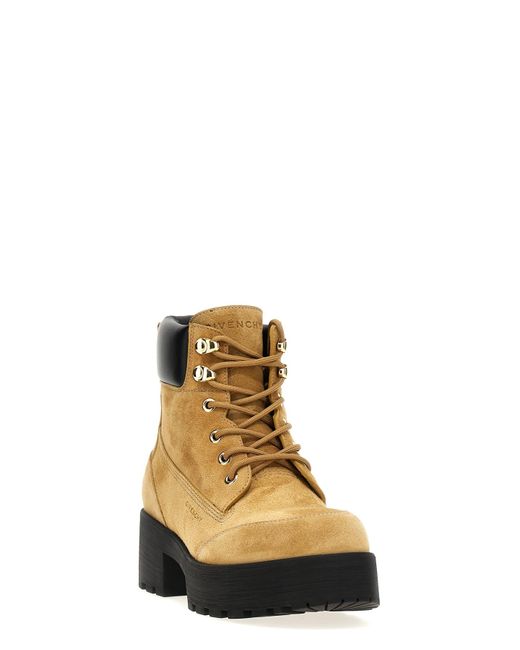 Givenchy Black Trekker Lace-Up Ankle Boots