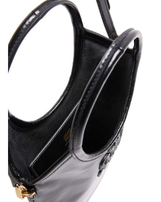 Miu Miu Black Mini Ivy Soft Leather Bag