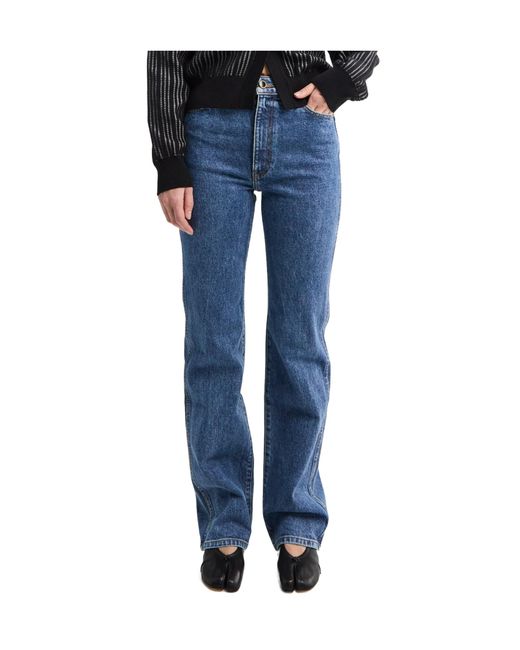 Khaite Blue Belt Loop Jeans