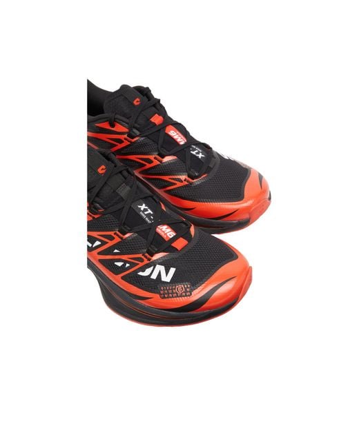 MM6 MAISON MARGIELA X SALOMON Red Logo-Print Sneakers