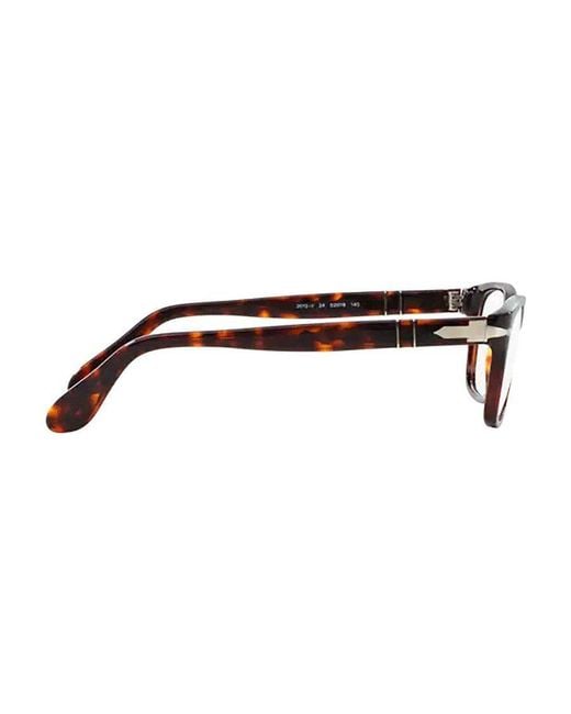 Persol White Rectangular Frame Glasses for men
