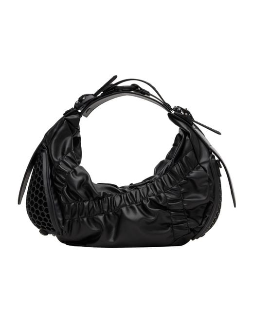 Junya Watanabe Black Hm2 Crunch Shoulder Bag