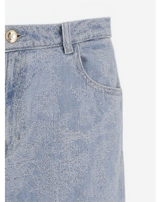 Just Cavalli Blue Wide-Leg Jeans