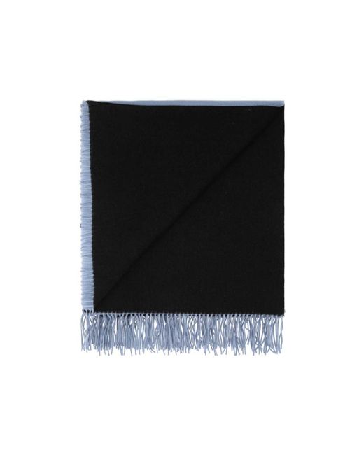 Prada Blue Fringed Cashmere Blanket