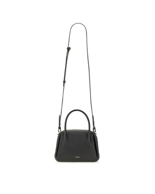 Yuzefi Black Zippered Shoulder Bag