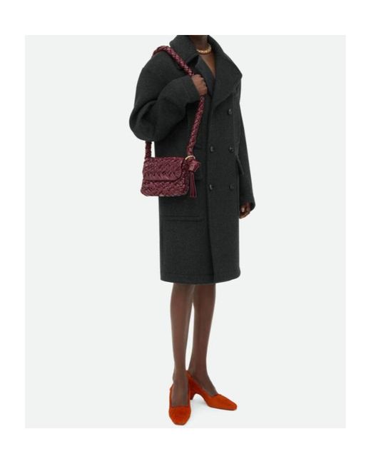 Bottega Veneta Purple Small Kalimero Città Shoulder Bag