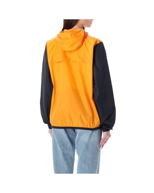 COMME DES GARÇONS PLAY Orange Logo-Print Hooded Jacket for men