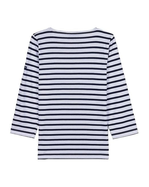Saint James Blue Striped T-Shirt