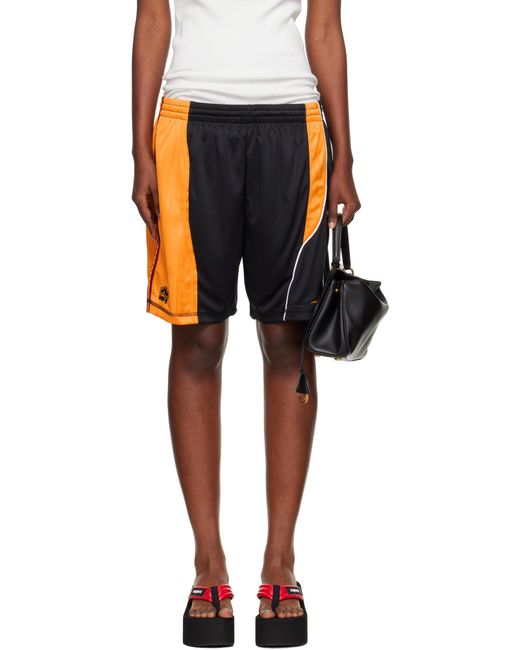 Martine Rose Black Elasticated Waistband Shorts for men