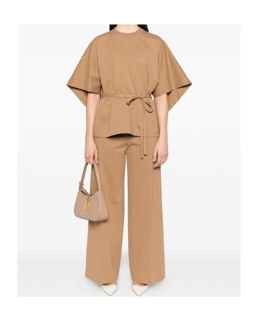 Fabiana Filippi Natural Batwing Sleeve Blouse