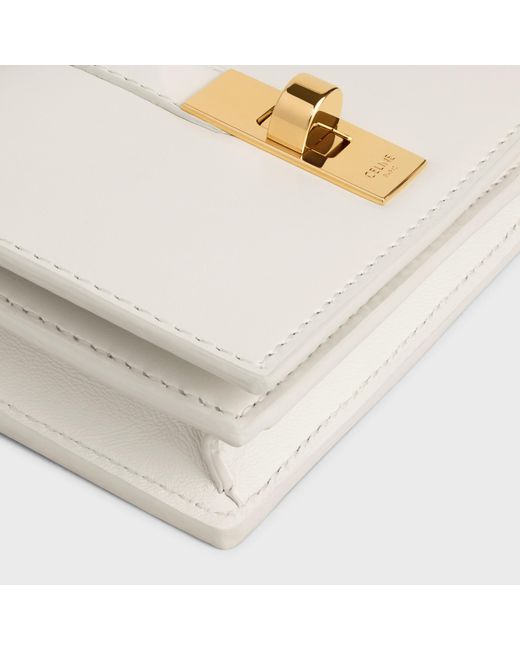 Céline White Card Holder With Flap 16