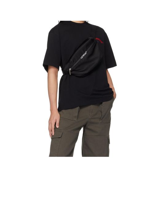 Off-White c/o Virgil Abloh Black Outdoor Zip-Up Belt Bag for men