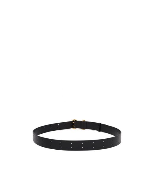 Jil Sander White Leather Belt