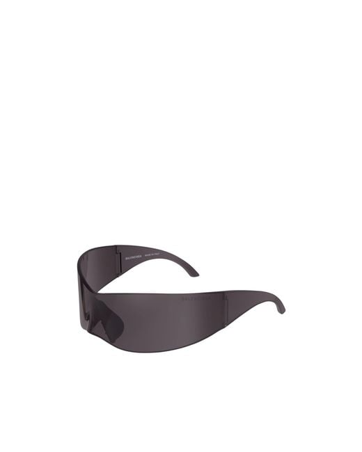 Balenciaga White Eyewear Panther Mask Sunglasses for men
