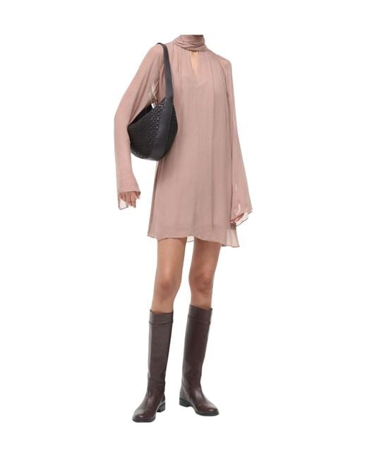 Staud Pink Esther Mini Dress