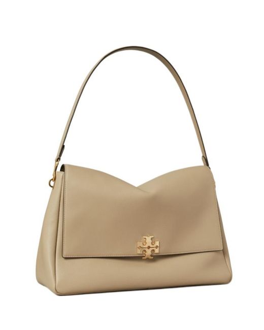 Tory Burch Natural Charlie Large Shoulder Bag