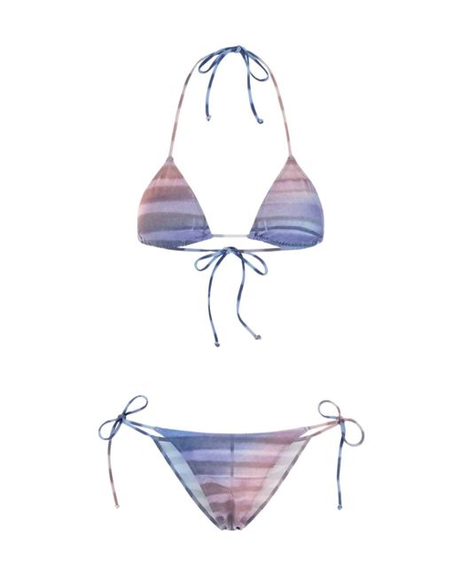 Jean Paul Gaultier White Air Bikini Set