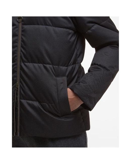 Barbour Black Quilted Zip-Up Jacket for men