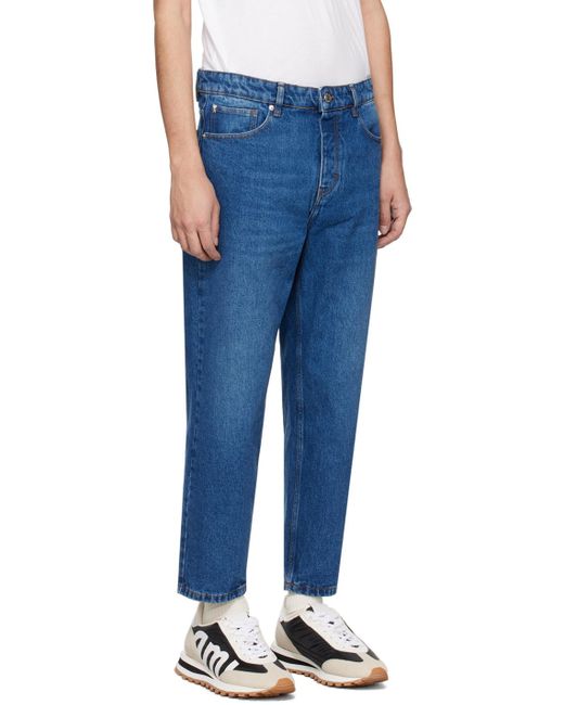 AMI Blue Ami Straight-Leg Jeans for men