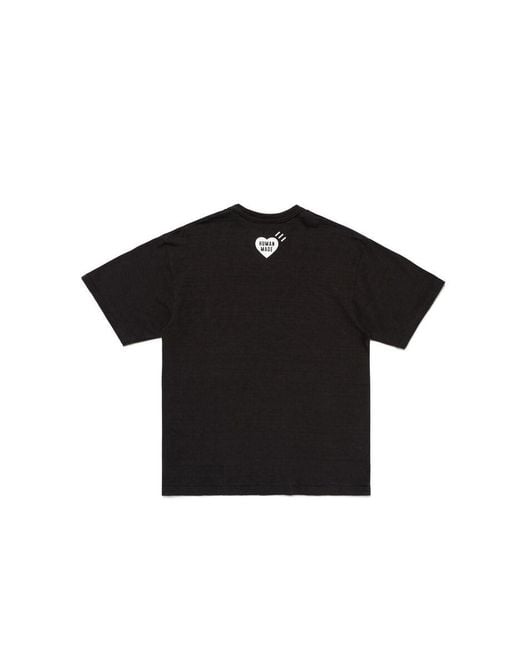 Human Made Black Graphic T-Shirt for men