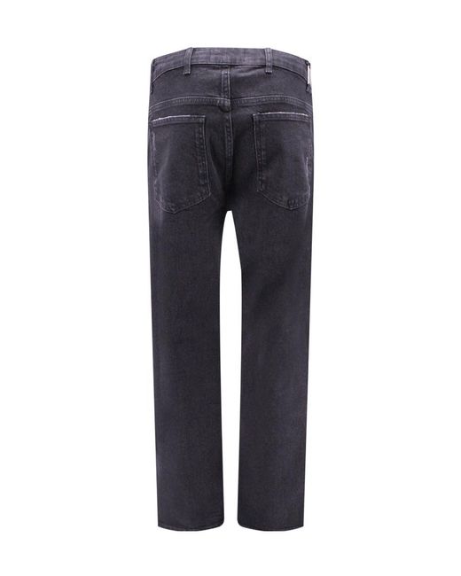 Represent Blue Belt-Strap Jeans for men