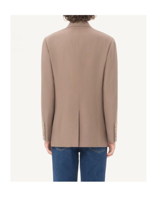 Valentino Brown Double-Breasted Blazer for men
