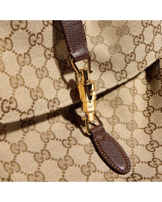 Gucci Natural Jackie Flap Large Crossbody Bag for men