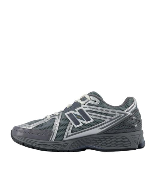 New Balance Gray Round-Toe Sneakers for men