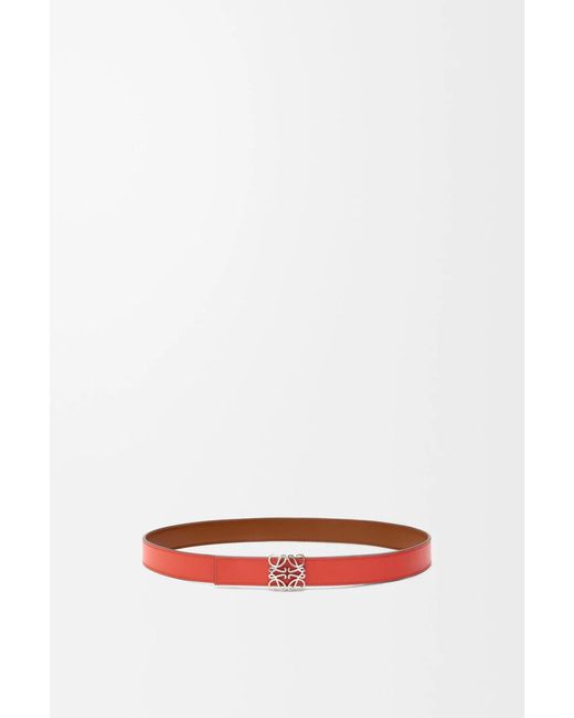 Loewe White Anagram Reversible Belt