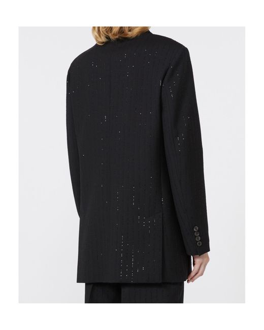 Max Mara Black Appia Double Breasted Blazer