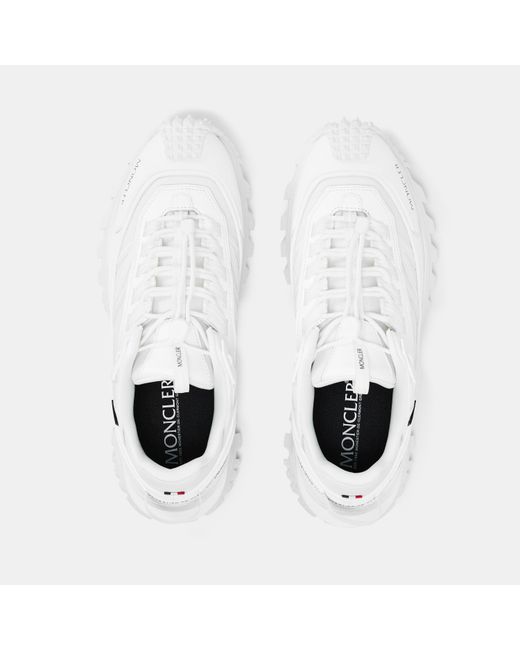 Moncler White Low-Top Sneakers for men