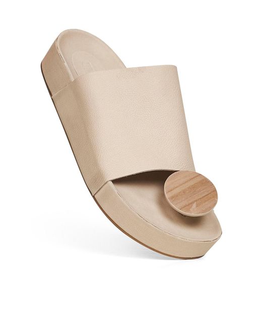 Uma Wang White Toe Round Head Slippers