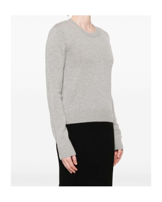 Lisa Yang Gray Mable Crewneck Sweater
