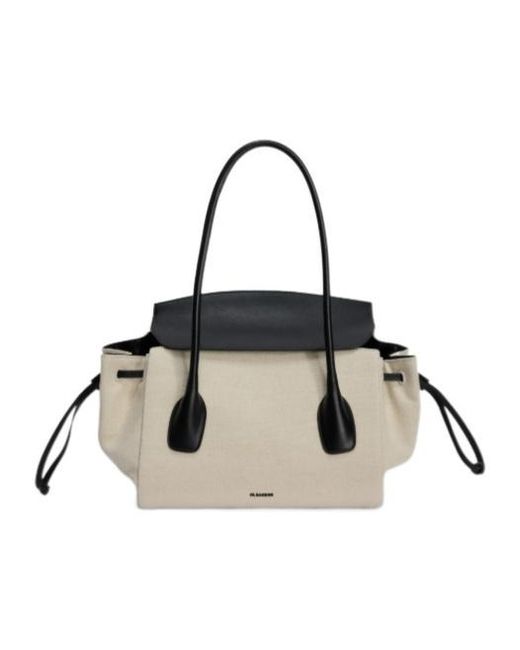 Jil Sander Black Small Voyage Top Handle Bag