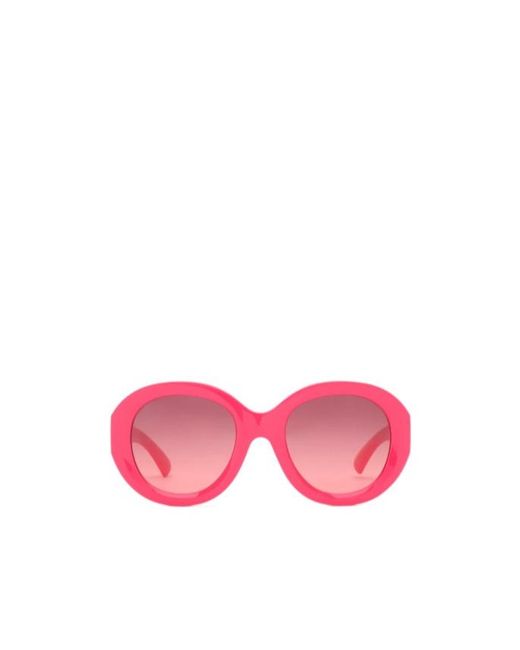 Burberry Pink Heritage Round Sunglasses