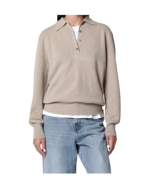 Rohe Gray Long-Sleeved Polo Shirt