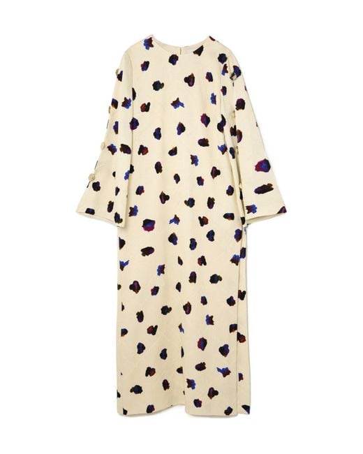Borgo De Nor White Embellished Floral Print Maxi Dress